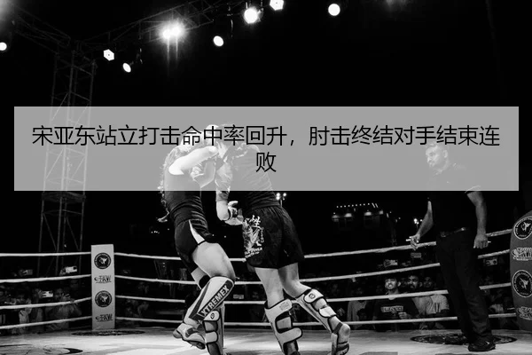 宋亚东站立打击命中率回升，肘击终结对手结束连败